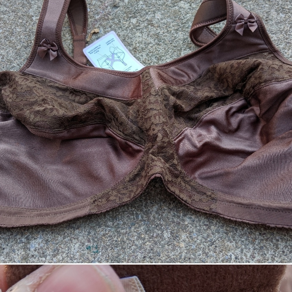 Women's Comfort choice brown wire-free bra 44DD